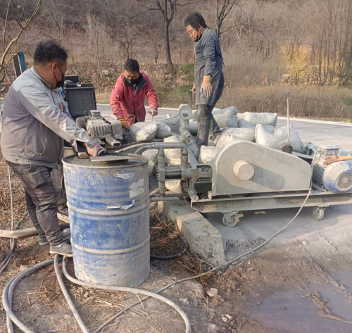 香洲路面下沉注浆